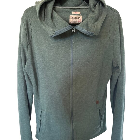 Burton Full-Zip Hoodie – Forest Green – Women's Size Large - Picture 1 of 5
